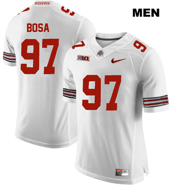 Ohio State Buckeyes Men's Nick Bosa #97 White Authentic Nike College NCAA Stitched Football Jersey YN19H65BT
